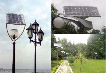 Система фотоэлектрического освещения ботанического сада