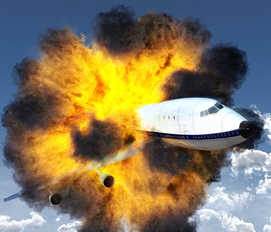взрыв самолета