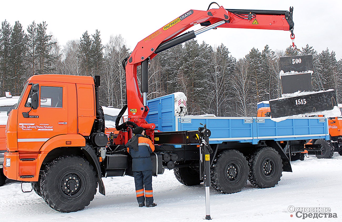 Бортовой КамАЗ-43118 с КМУ Palfinger PK 23500 («УралСТ»)