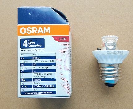 Светодиодные лампы E27 от Osram