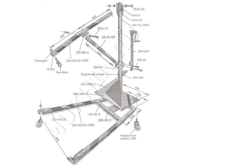 Самодельные подъемные механизмы