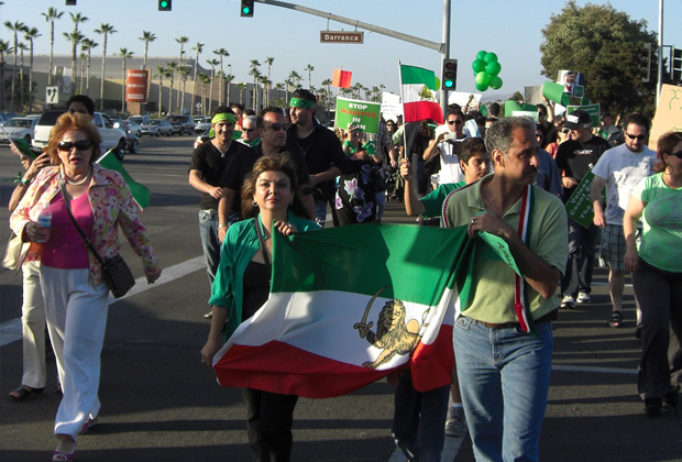 Акции в поддержку «Зеленой революции» 2009 года проходили и за пределами Ирана, в том числе в США