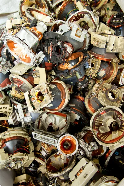 Компоненты e отходов для переработки телевидения — стоковое фото